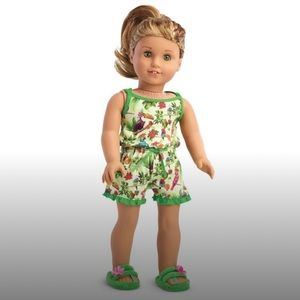 NIB American Girl Lea’s Rainforest Dreams Pajamas Set